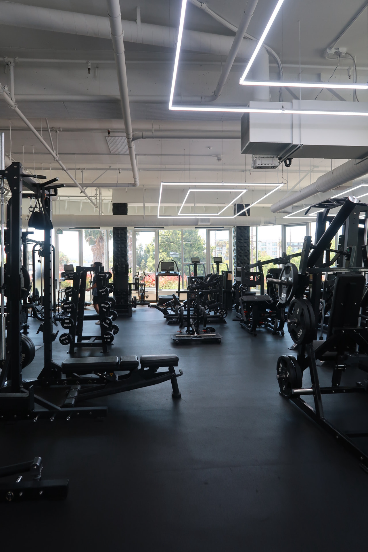 Wide view of the training floor at Revision Fitness & Wellness in Woodland Hills.