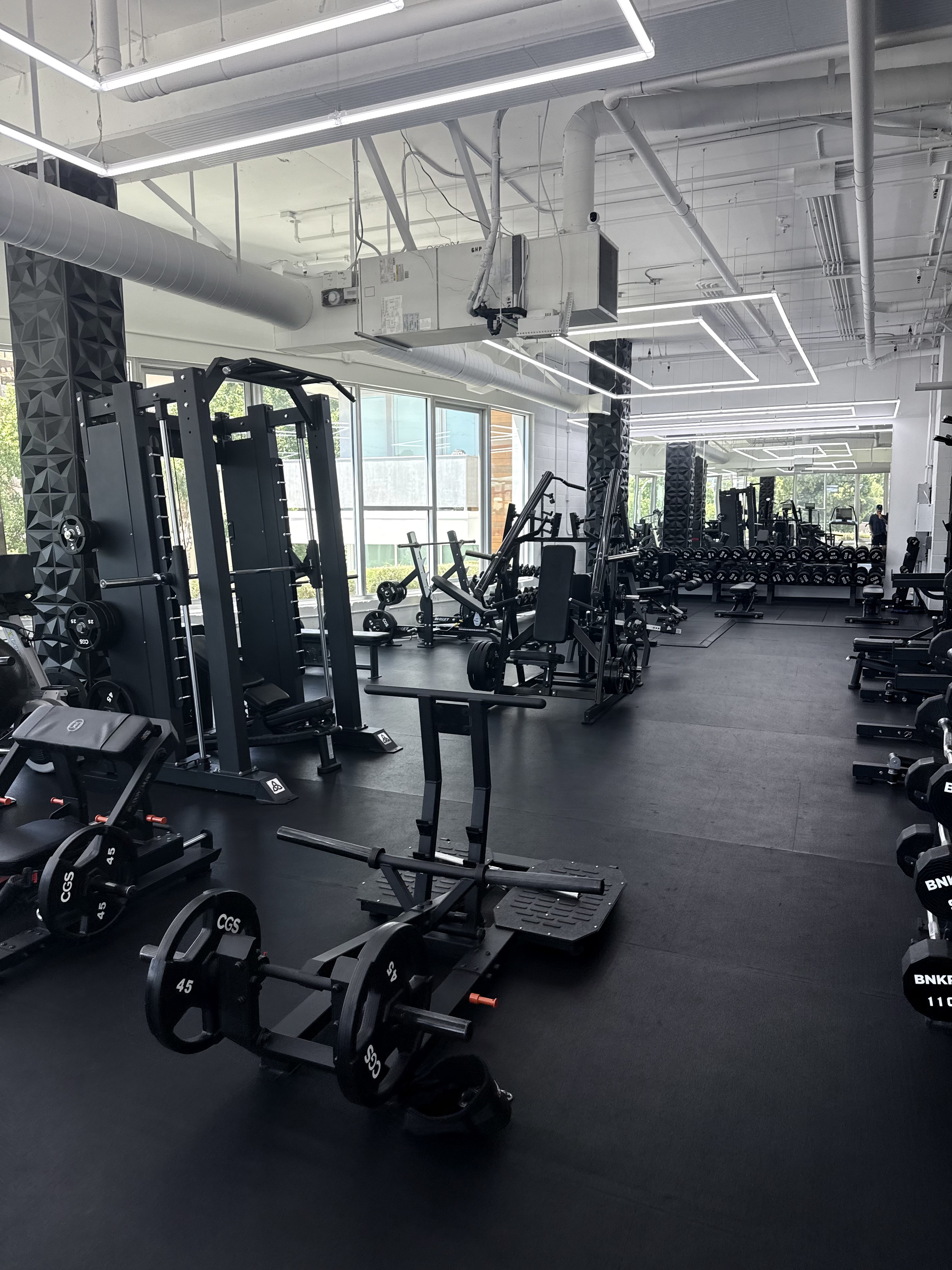 Strength equipment on the training floor at Revision Fitness & Wellness.